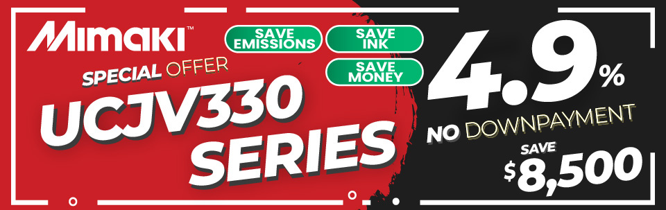 Mimaki UCJV330 Series Special Offer banner