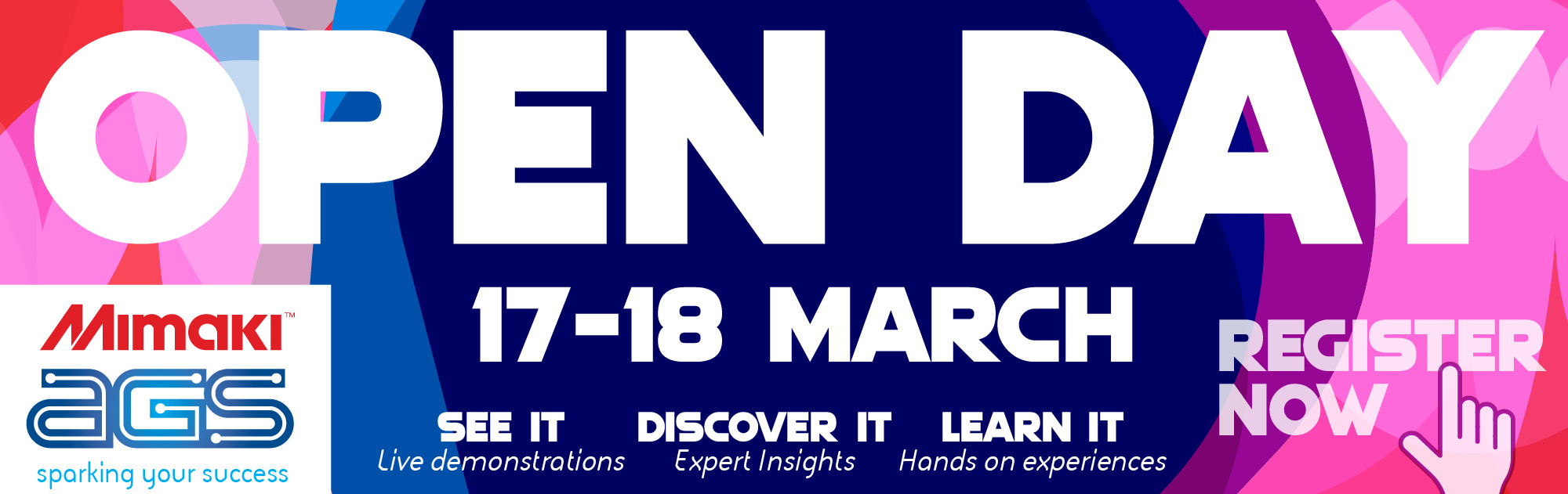 AGS Mimaki Open Day web banner