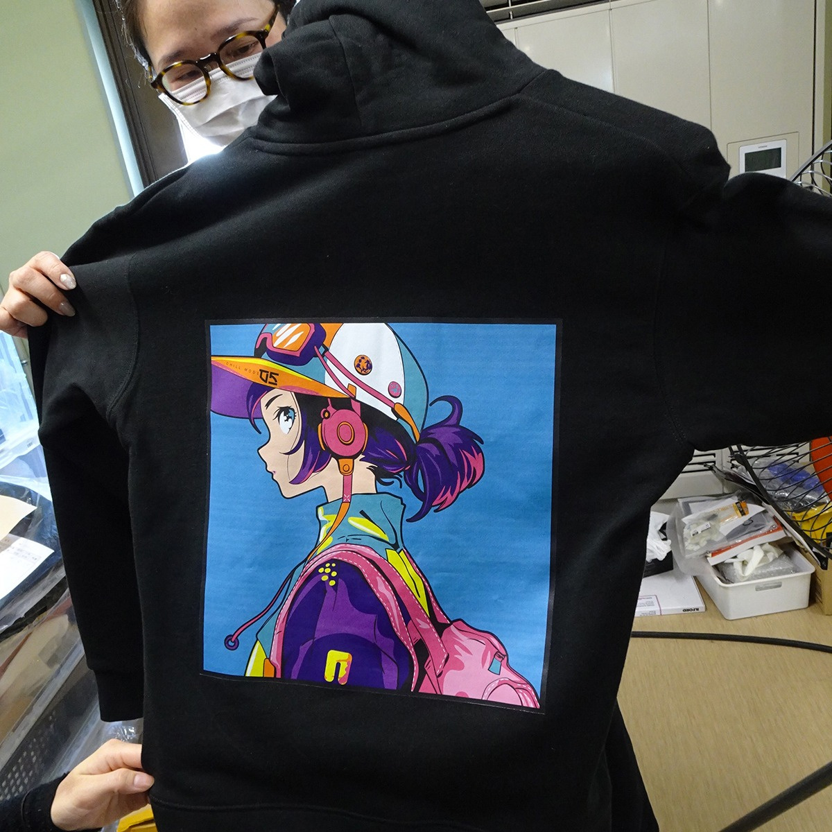 Hattori's DTF Printer Production Sample (Printed on Parker's Back)
