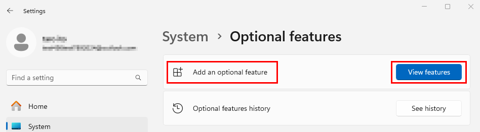 Screen to click on the display of functions