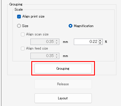 Print group_Click Grouping