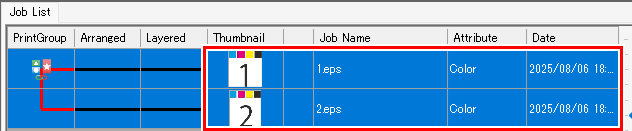 Print group_Select grouped jobs